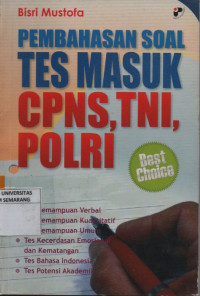 Image of Pembahasan Soal Tes masuk CPNS, TNI, POLRI