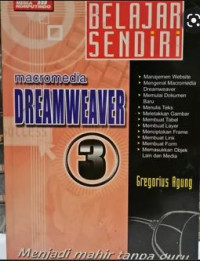 Image of Belajar Sendiri Macromedia Dreamweaver