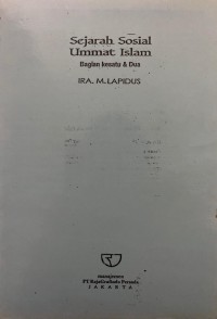 Image of Sejarah Sosial Ummat Islam