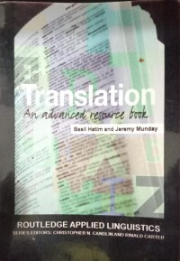 Image of Translation An Advanced Resource Book