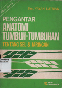 Image of Pengantar Anatomi Tumbuh-Tumbuhan