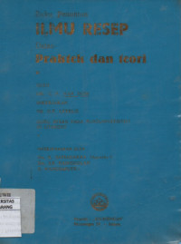 Image of Buku Penuntun Ilmu Resep Dalam Praktek Dan Teori