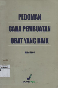 Image of Pedoman Cara Pembuatan Obat Yang Baik
