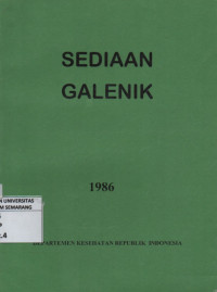 Image of Sediaan Galenik