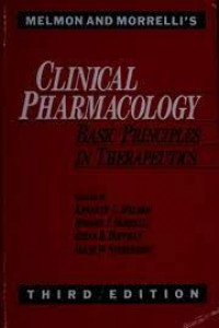 Clinical Pharmacology Basic Principles In Therapeutics