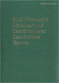 IEEE Standard Dictionary Of Electrical And Electronics Terms