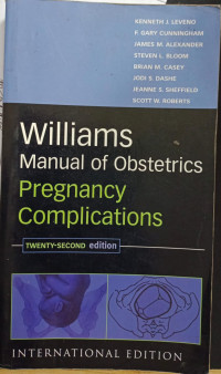 Williams Manual Of Obstetrics Pregnancy Complications